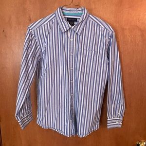 Boys striped dress shirt size L 10/12